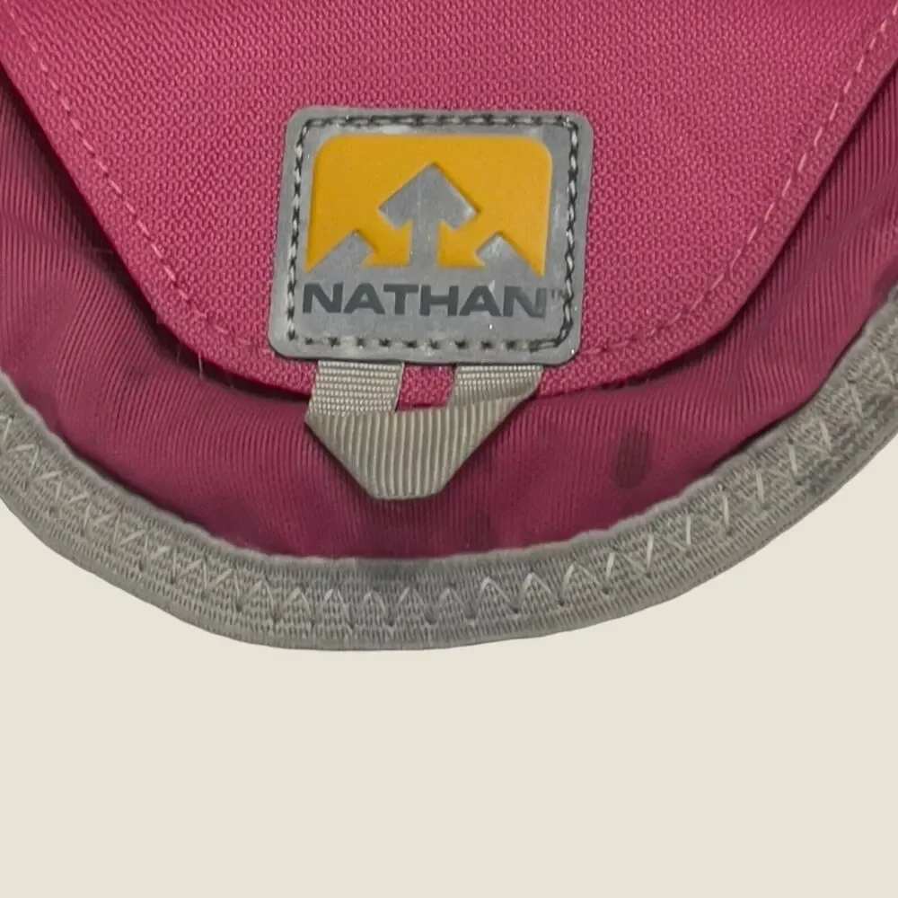 Nathan ID Adjustable Hiking Running Waist Pack Pink Womens Medium Hydration
